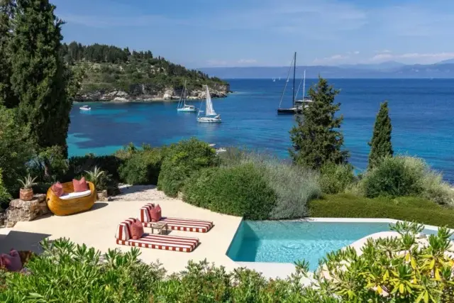LOGGOS, PAXOS

Octopussy is an extraordinary villa above Kipiadi beach, styled to the highest standard throughout.

Sleeping up to 8 guests across 4 en-suite rooms, Octopussy is furnished with beautiful artwork, ceramics and finishes. Open plan living leads out onto expansive terraces with 12m pool, outdoor kitchen and bar. 

With Kipiadi beach just 50m away, and Loggos only an 8 minute drive, Octopussy is the perfect Paxiot retreat. 

Surpass your holiday expectations at this exceptional villa.  For more details or to book direct please email: info@ionianestates.com or call 44 (0) 7540 472 746

#IonianEstates #Paxos #Paxosvilla #LuxuryVillaPaxos #greekvilla